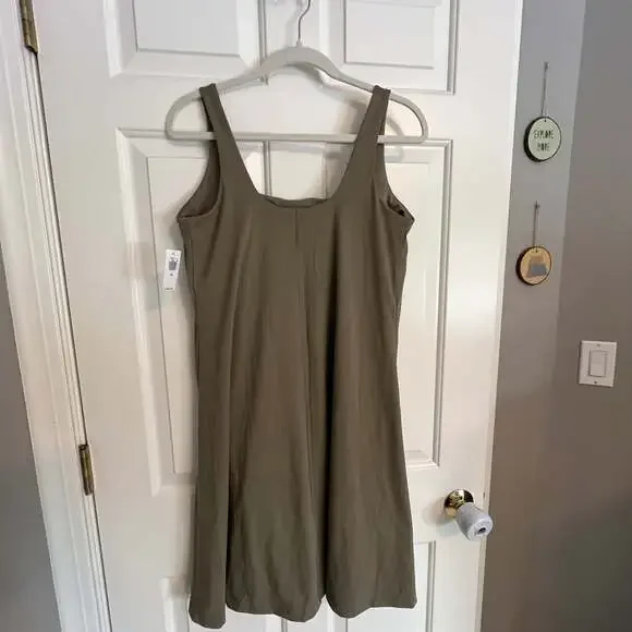Old Navy PowerSoft Sleeveless Square Neck Active Dress Built-In Bra - Picture 2 of 5